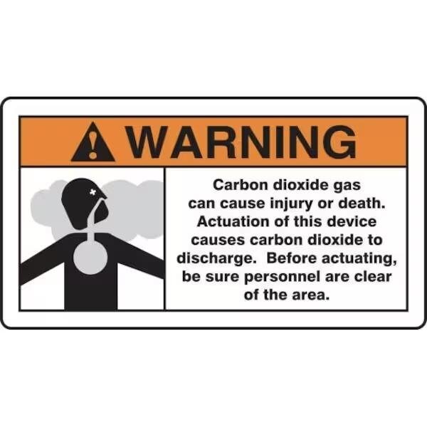 Accuform ANSI WARNING SAFETY SIGN CARBON MFXG346VA MFXG346VA - main